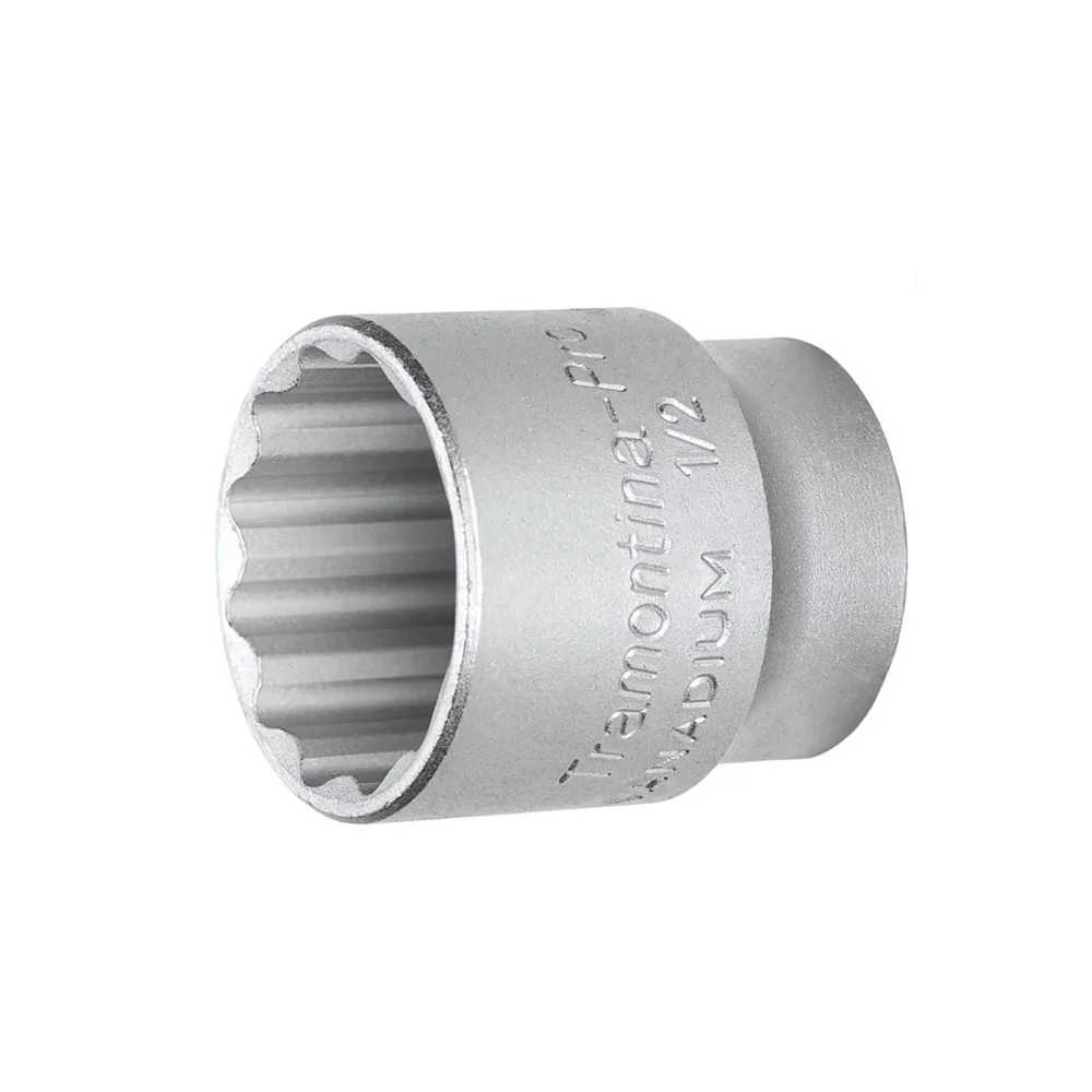 Soquete Estriado Encaixe 1/2" CRV 1/2X32MM Tramontina Pro 44833/132