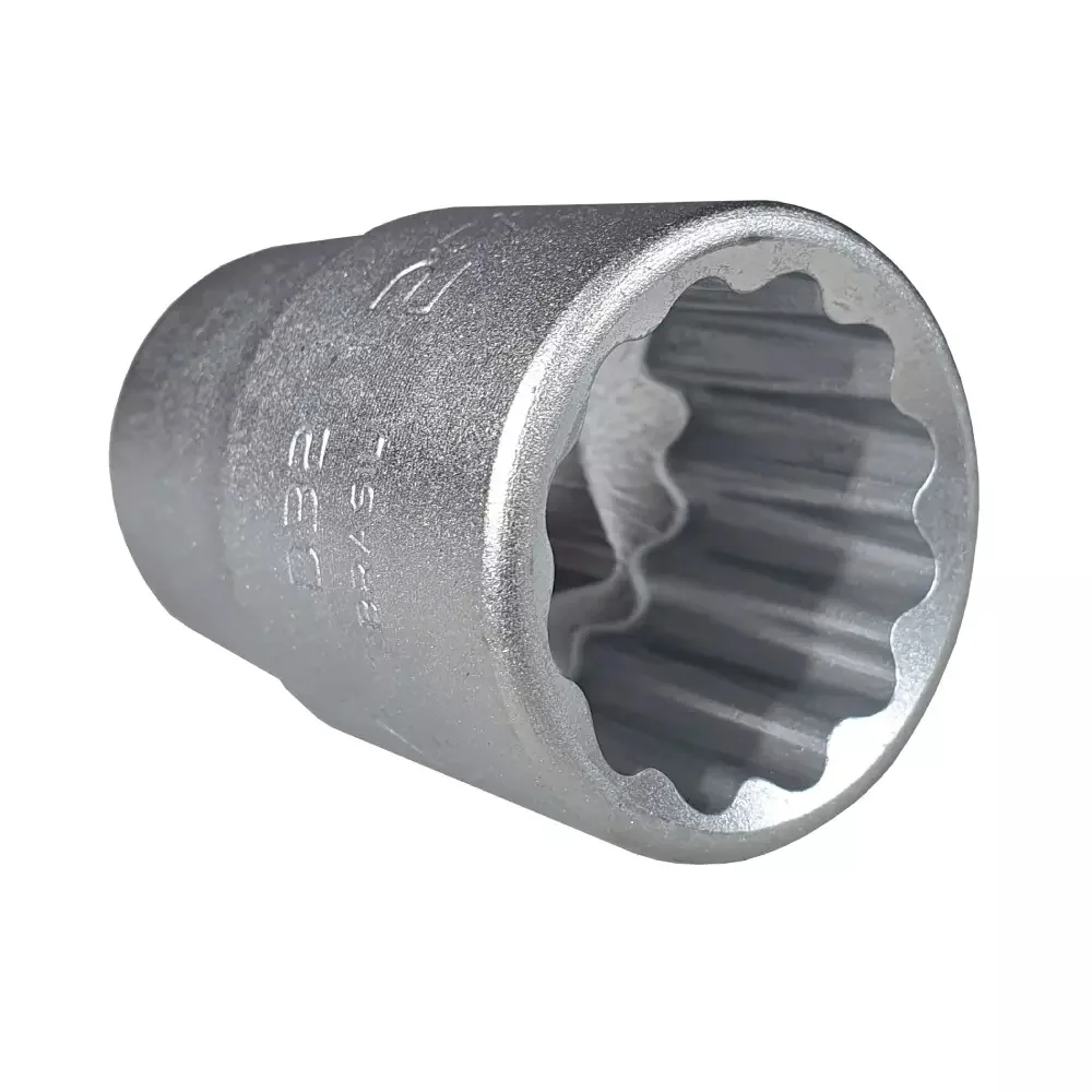 Soquete Estriado Encaixe 1/2" CRV 1/2X33MM Gedore D19