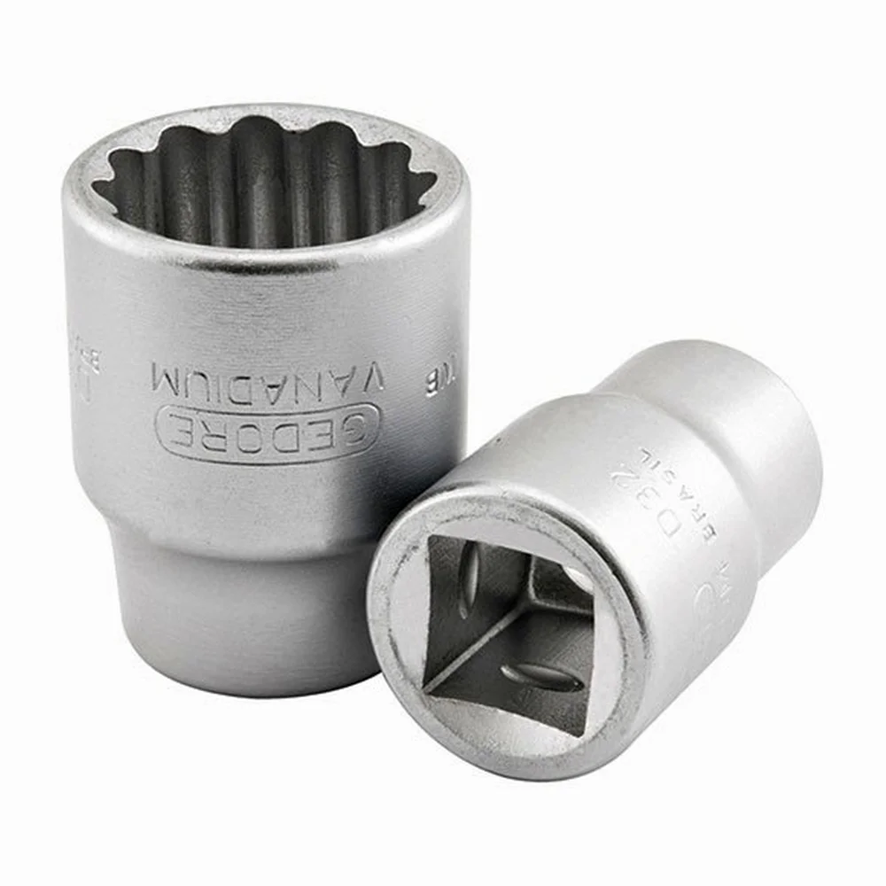 Soquete Estriado Encaixe 1/2" CRV 1/2X33MM Gedore D19