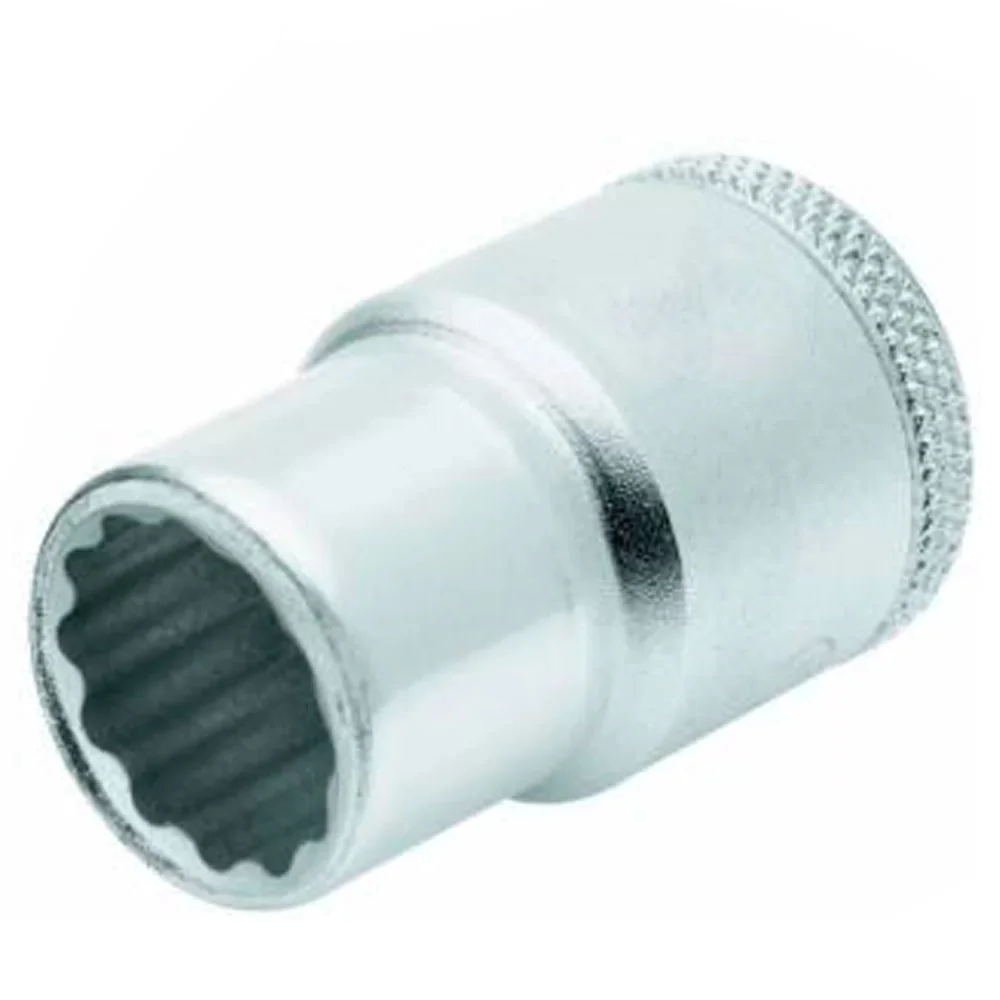 Soquete Estriado Encaixe 1/2" CRV 1/2X3/8" Gedore D19