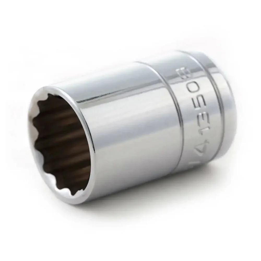 Soquete Estriado Encaixe 1/2" CRV 1/2X7/16" Sata ST13503SC