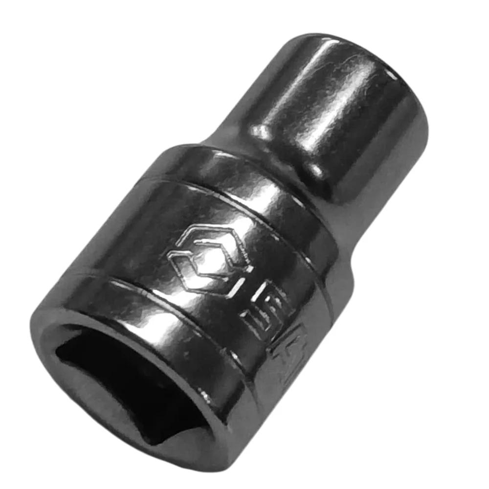 Soquete Estriado Encaixe 1/2" CRV 1/2X7/16" Sata ST13503SC