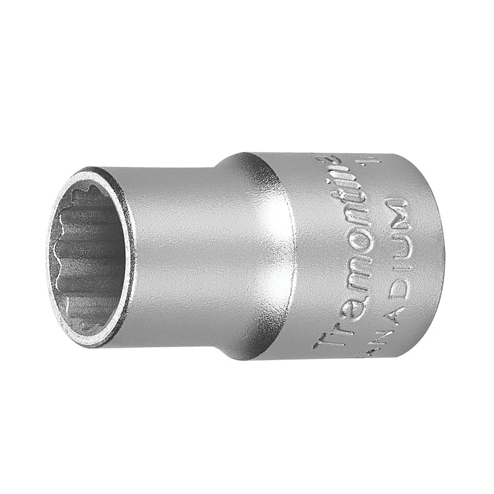 Soquete Estriado Encaixe 1/2" CRV 1/2X9/16" Tramontina Pro 44834/105
