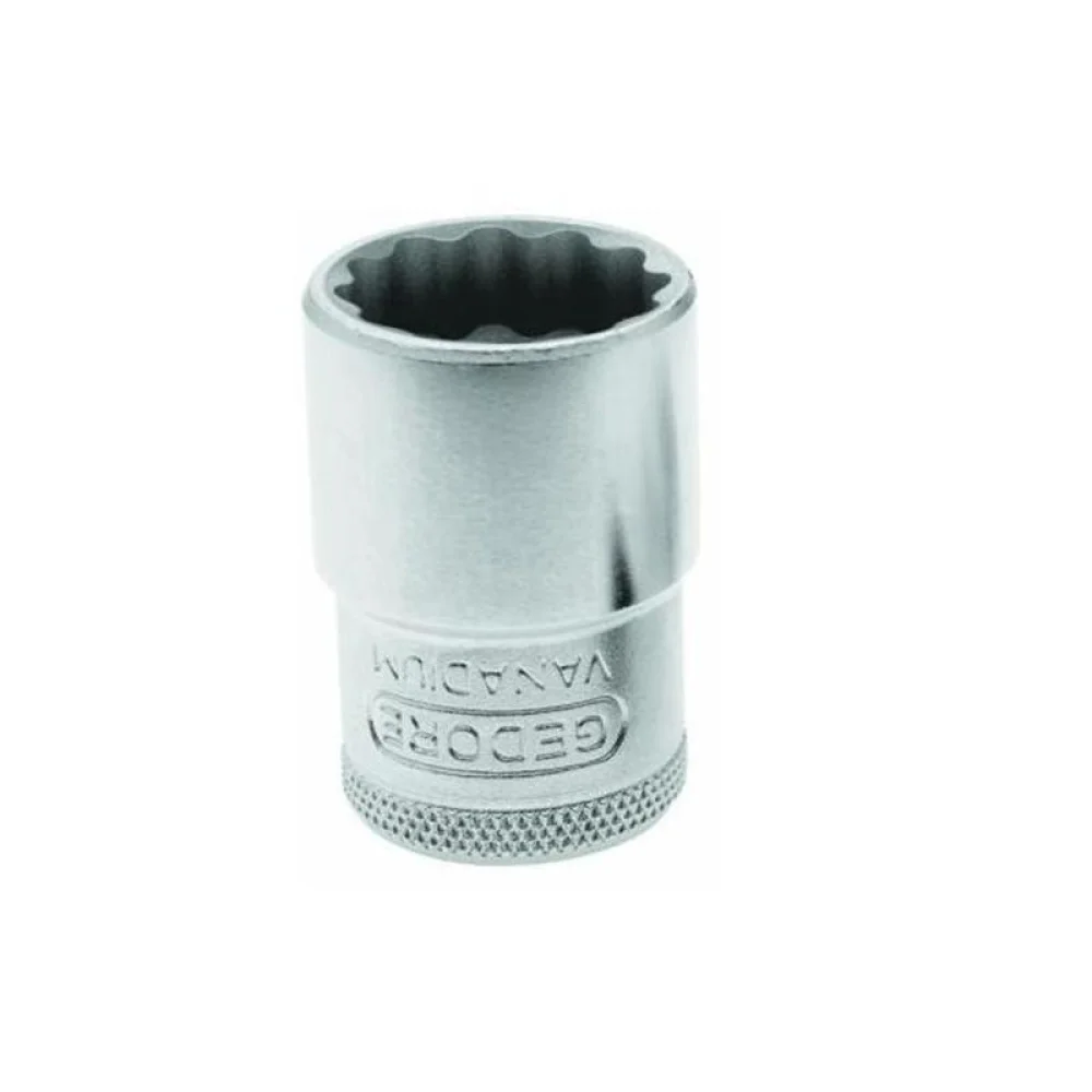 Soquete Estriado Encaixe 1/2" CRV 1/2X16MM Gedore D19