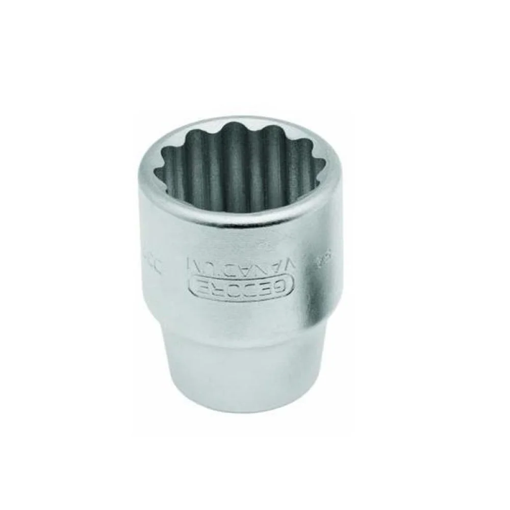 Soquete Estriado Encaixe 3/4" CRV 3/4X1.1/8" Gedore D32