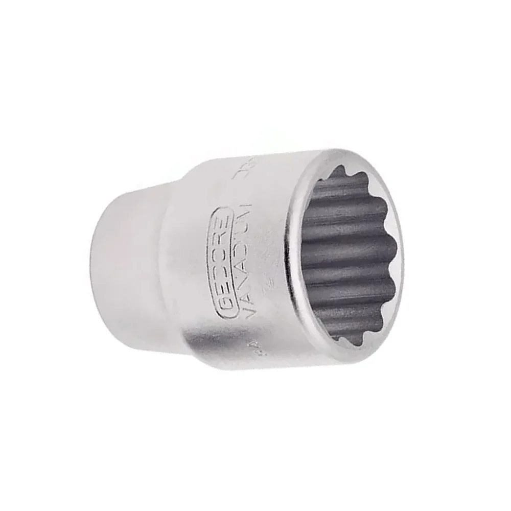 Soquete Estriado Encaixe 3/4" CRV 3/4X1.1/2" Gedore D32