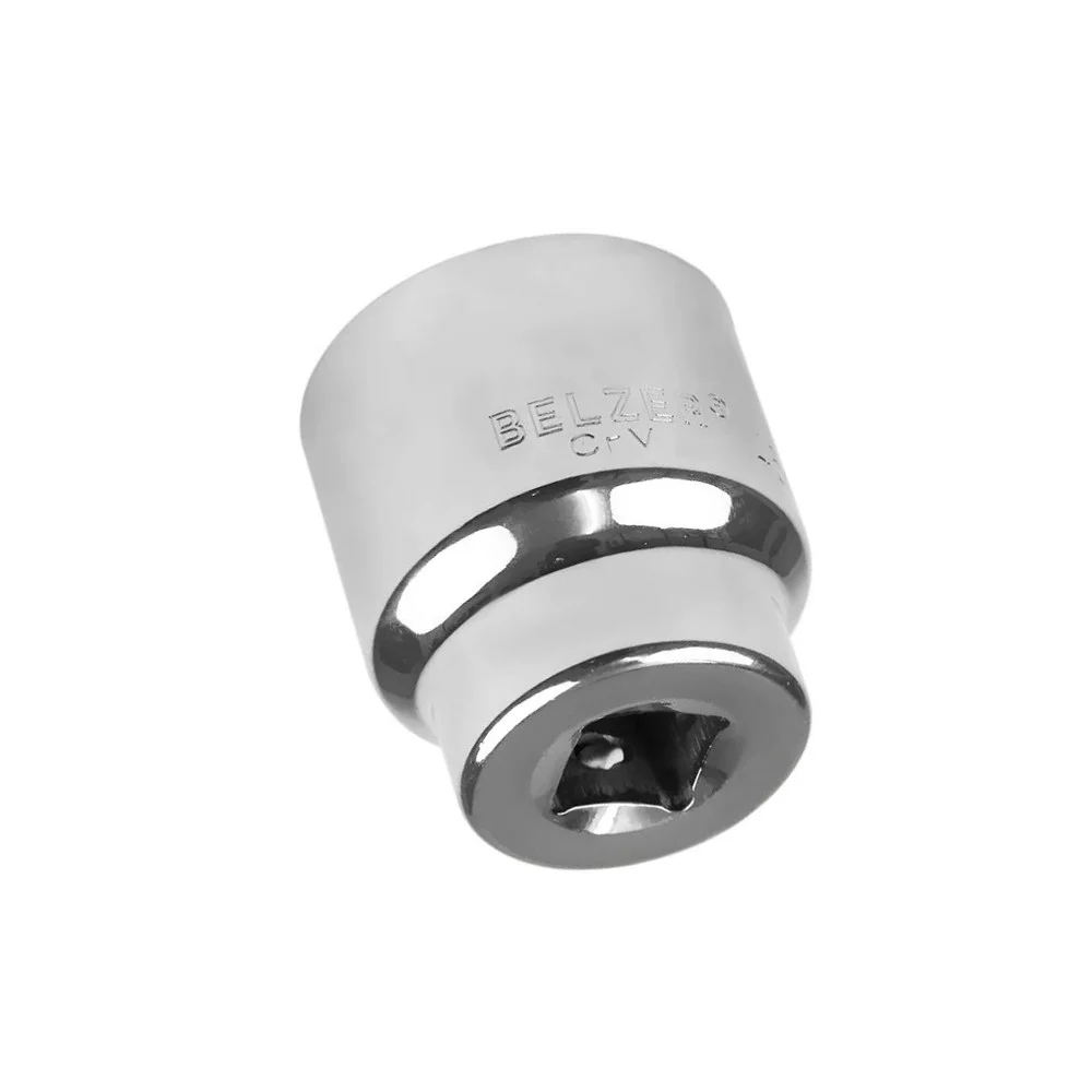 Soquete Estriado Encaixe 3/4" CRV 3/4X1.7/16" Belzer 206510BR