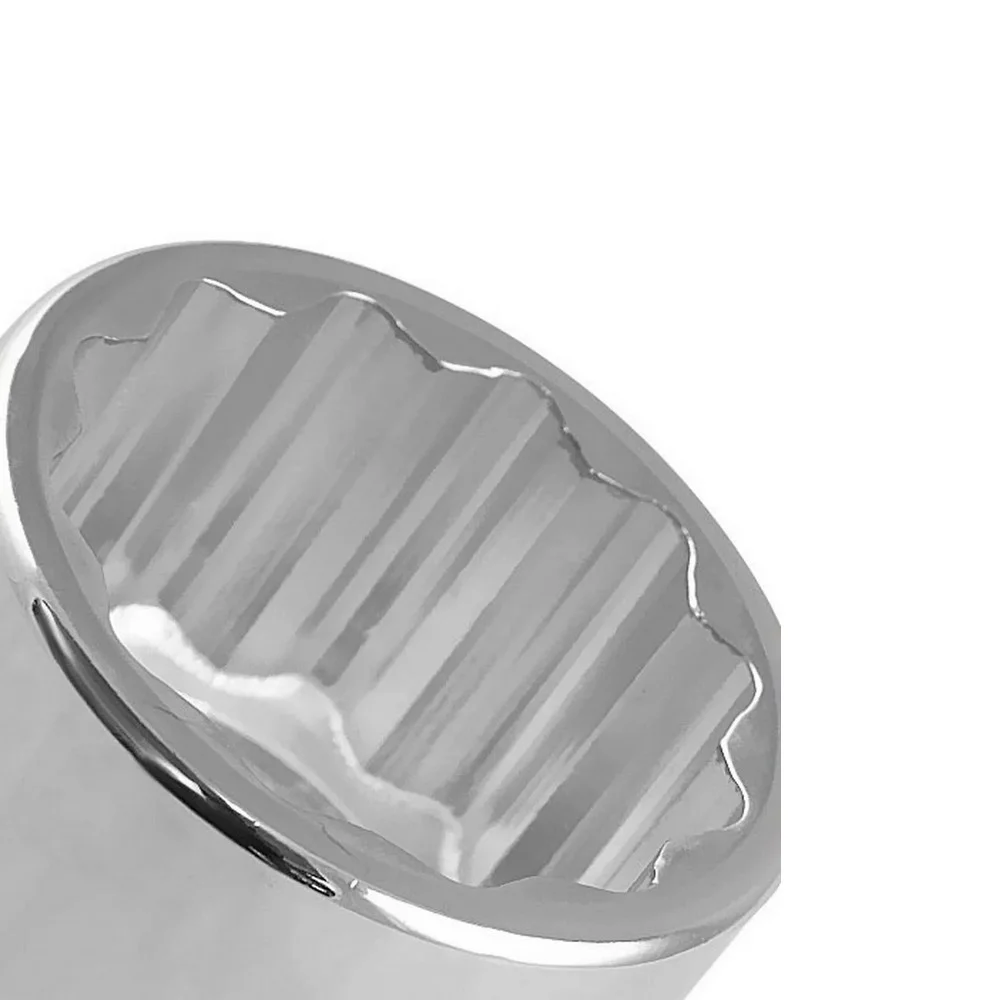 Soquete Estriado Encaixe 3/4" CRV 3/4X1.7/16" Belzer 206510BR