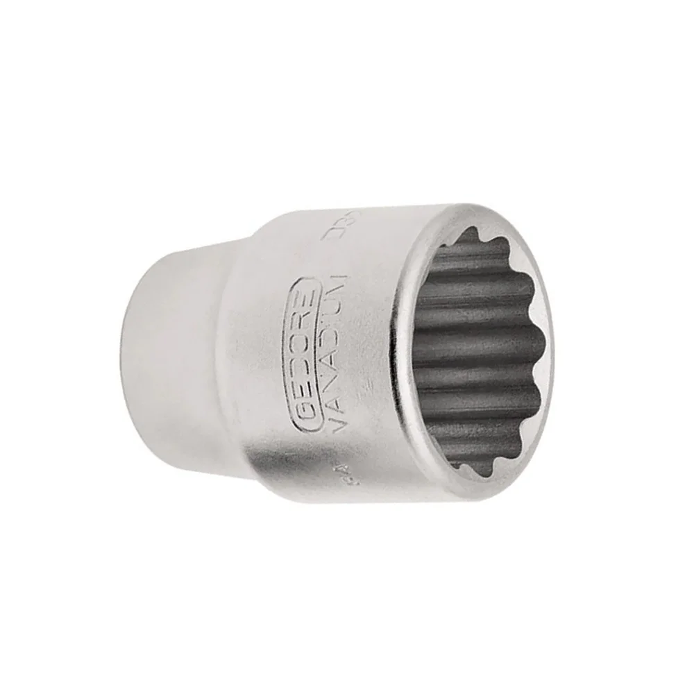 Soquete Estriado Encaixe 3/4" CRV 3/4X1.7/8" Gedore D32