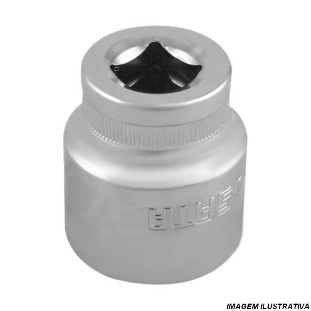 Soquete Estriado Encaixe 3/4" CRV 3/4X60MM Sata ST16624SC