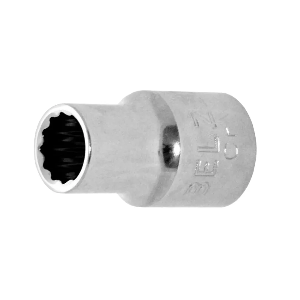 Soquete Estriado Encaixe 3/8" CRV 3/8X13/16" Belzer 203512BBR