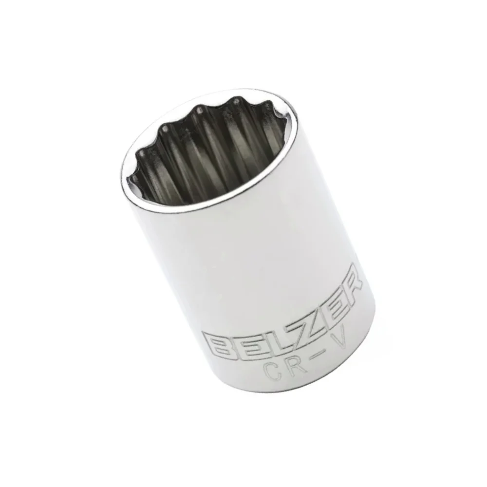 Soquete Estriado Encaixe 3/8" CRV 3/8X21MM Belzer 203016BBR