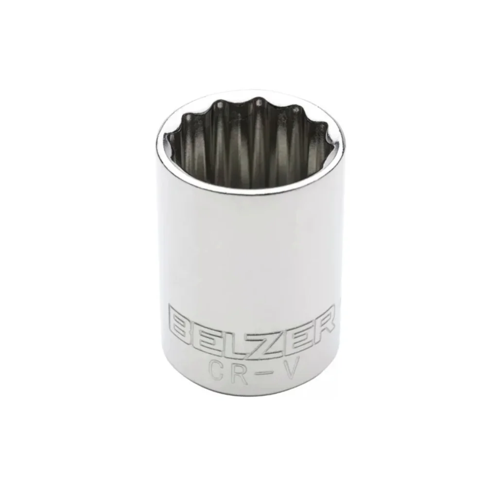 Soquete Estriado Encaixe 3/8" CRV 3/8X21MM Belzer 203016BBR