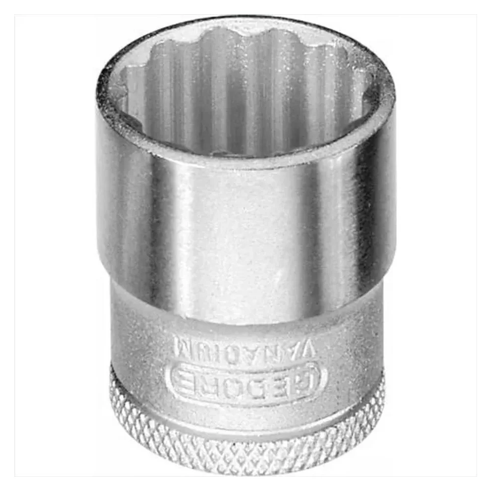 Soquete Estriado Encaixe 3/8" CRV 3/8X7/16" Gedore D30