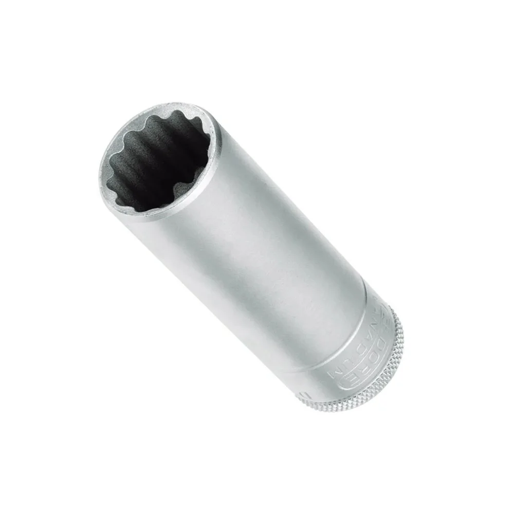 Soquete Estriado Longo Encaixe 1/2" CRV 1/2X11/16" Gedore D19L