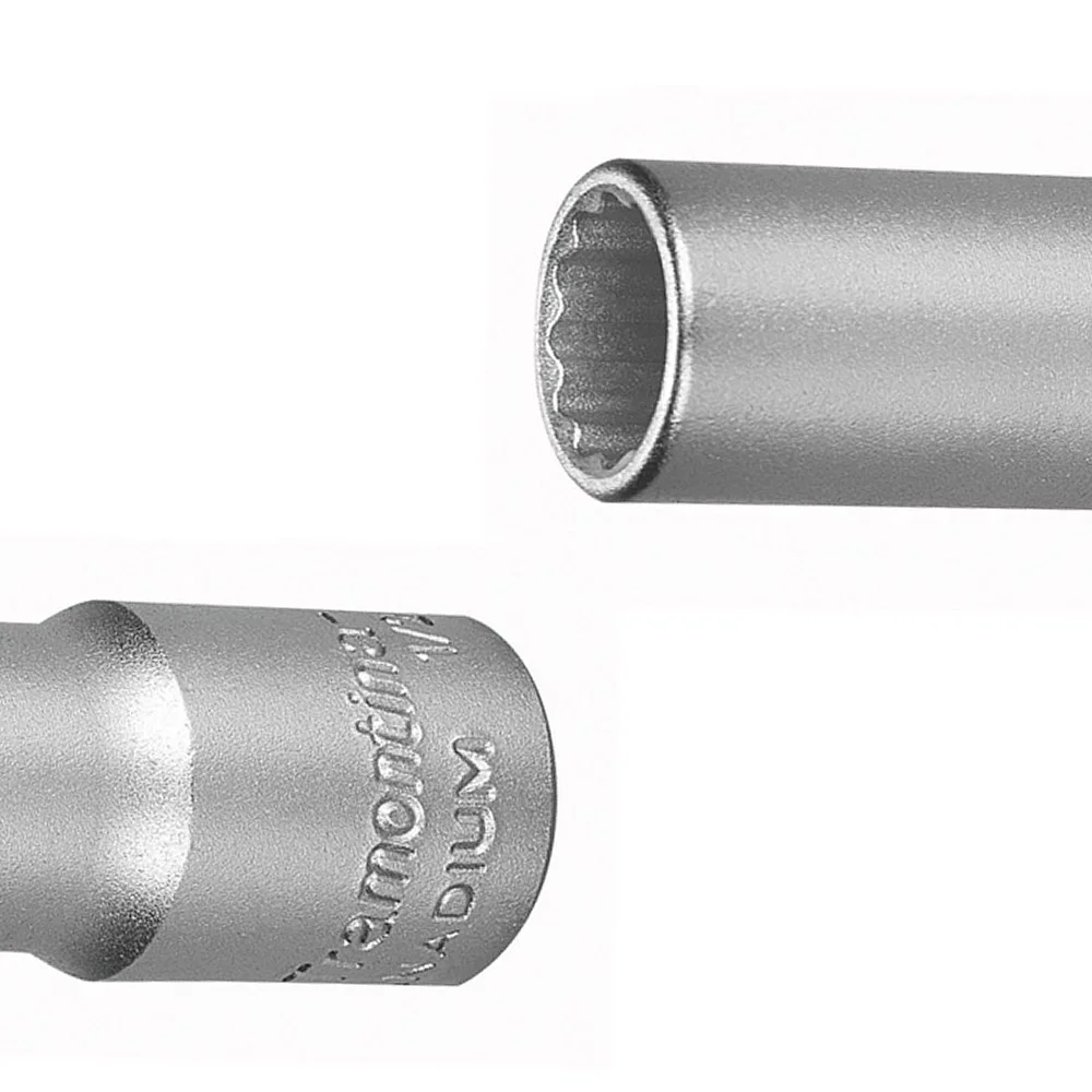 Soquete Estriado Longo Encaixe 1/2" CRV 1/2X1/2" Tramontina Pro 44830/103