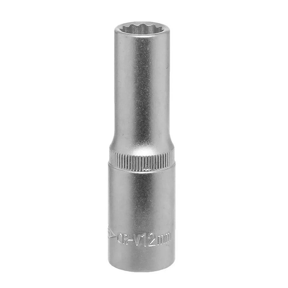 Soquete Estriado Longo Encaixe 1/2" CRV 1/2X12MM Corneta 3310312