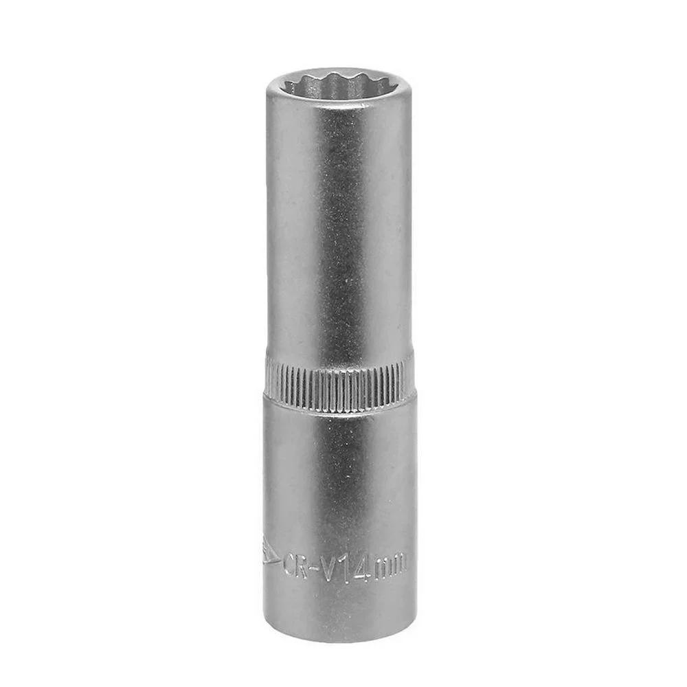 Soquete Estriado Longo Encaixe 1/2" CRV 1/2X14MM Corneta 3310314