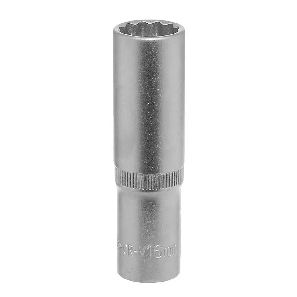 Soquete Estriado Longo Encaixe 1/2" CRV 1/2X16MM Corneta 3310316