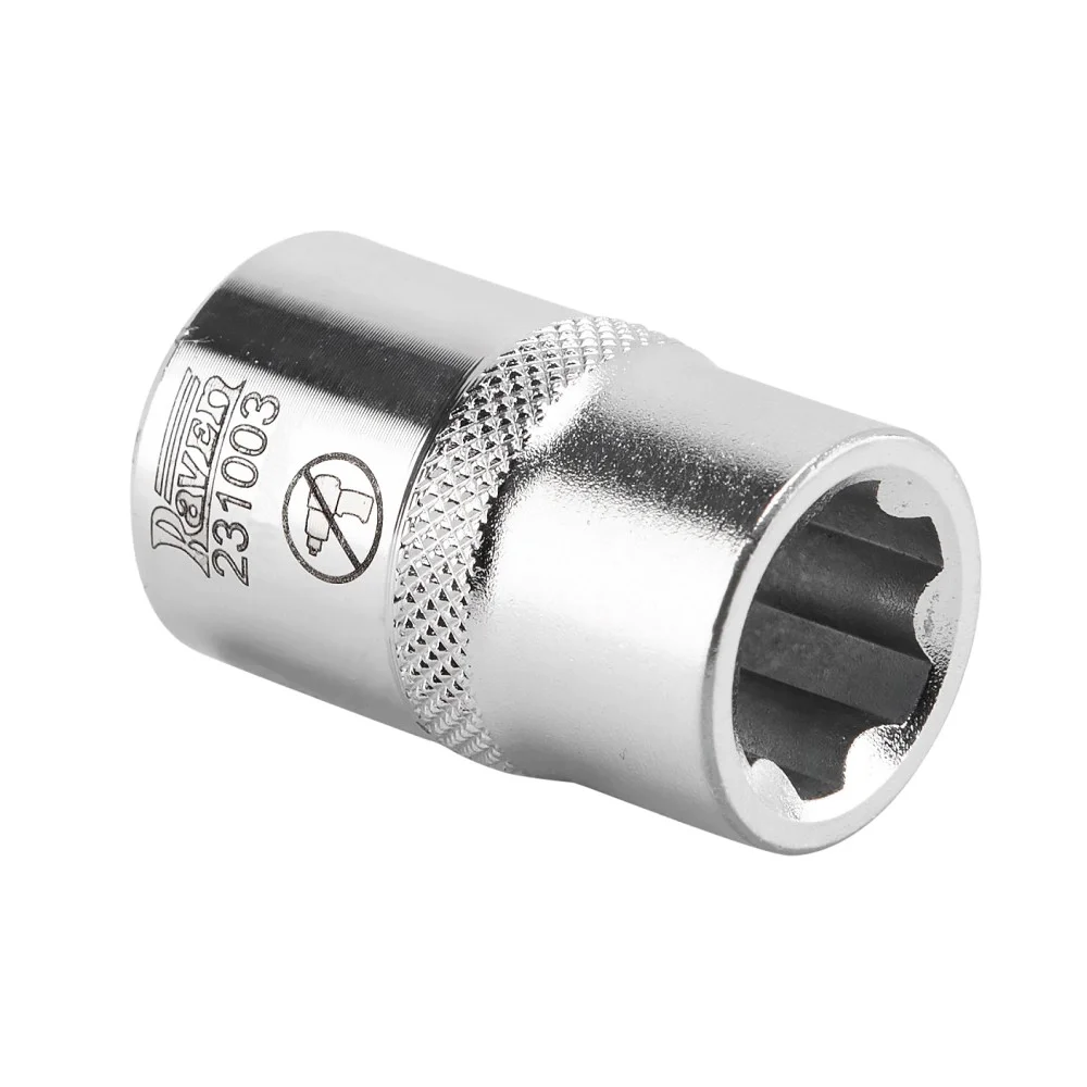 Soquete Hexalobular para Parafusos Motores Renault e Nissan 16MM Raven 231003