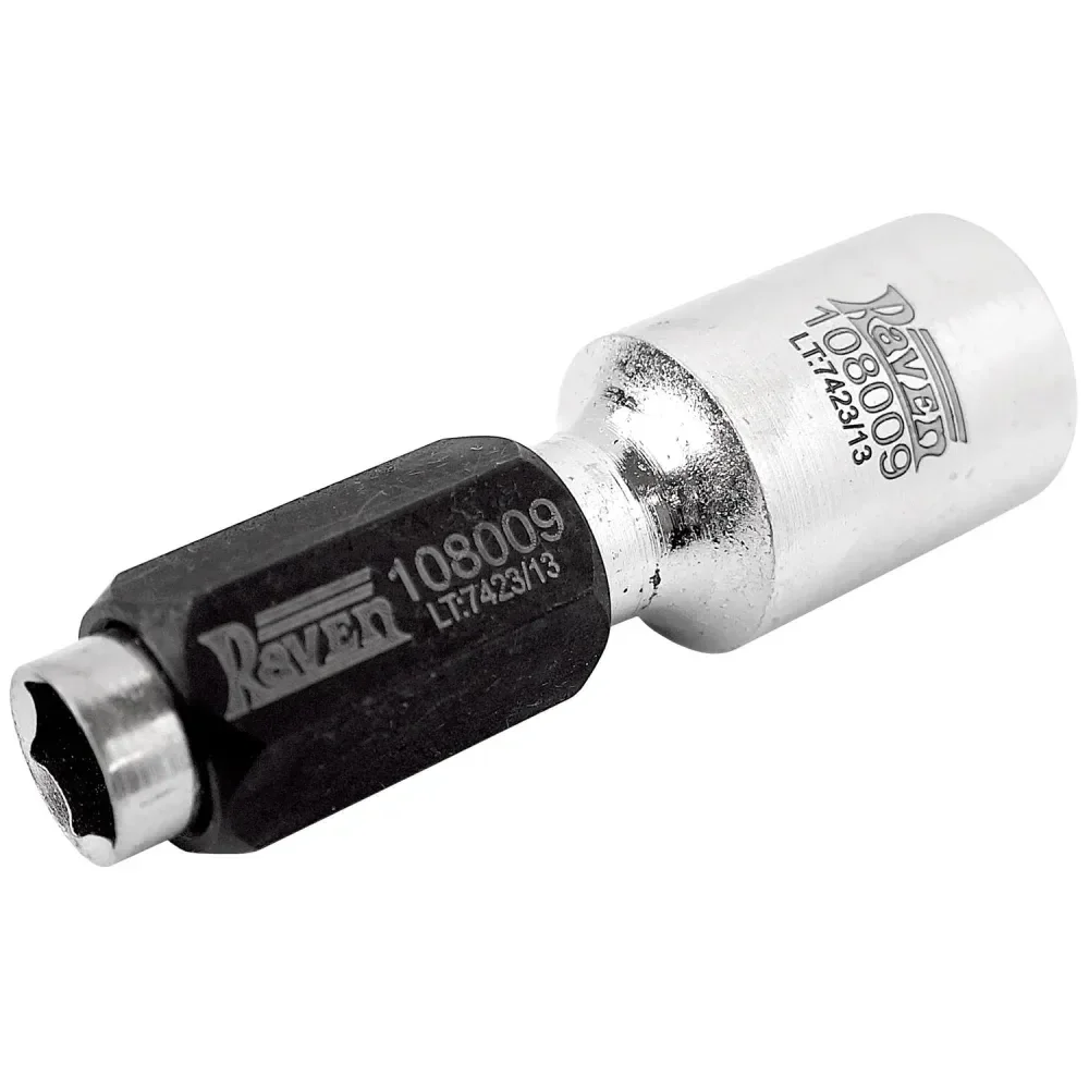 Soquete Longo e Adaptador para Polia Alternador Tipo Roda Livre Raven 108009