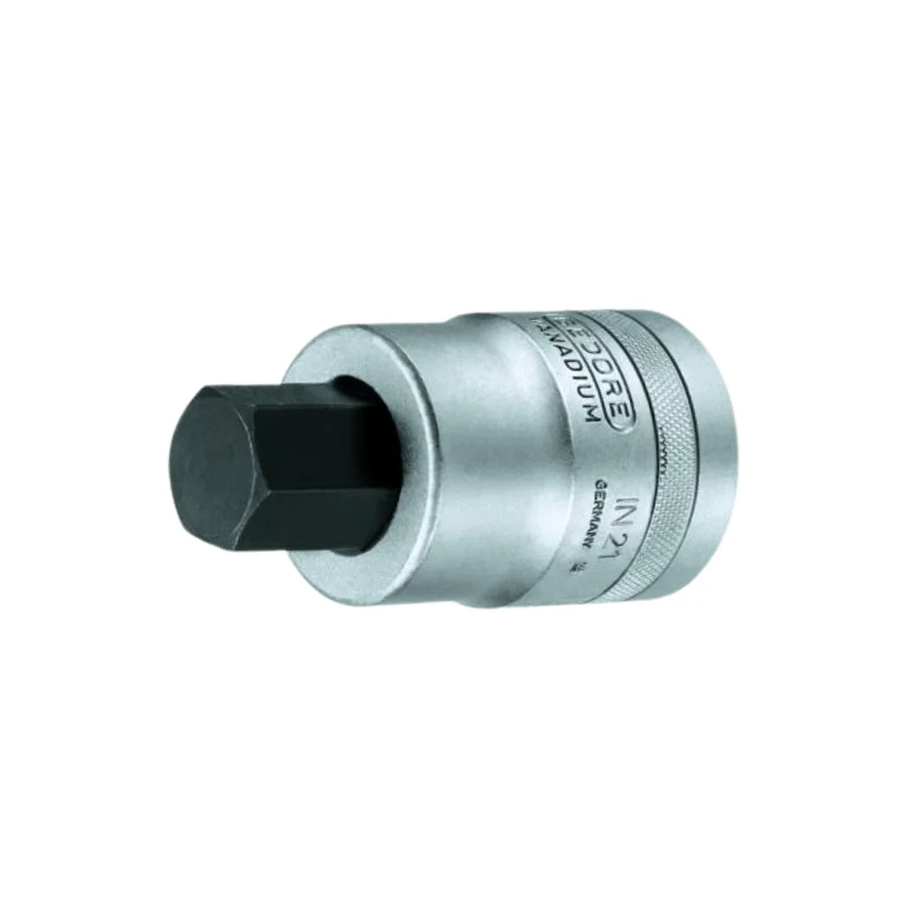 Soquete Ponta Allen Encaixe 1" CRV 1X24MM Gedore IN21