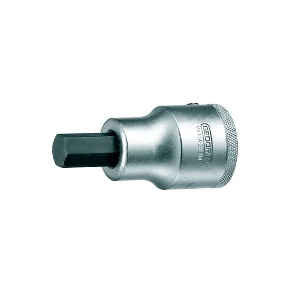 Soquete Ponta Allen Encaixe 1/2" CRV 1/2X3/8" Gedore IN19