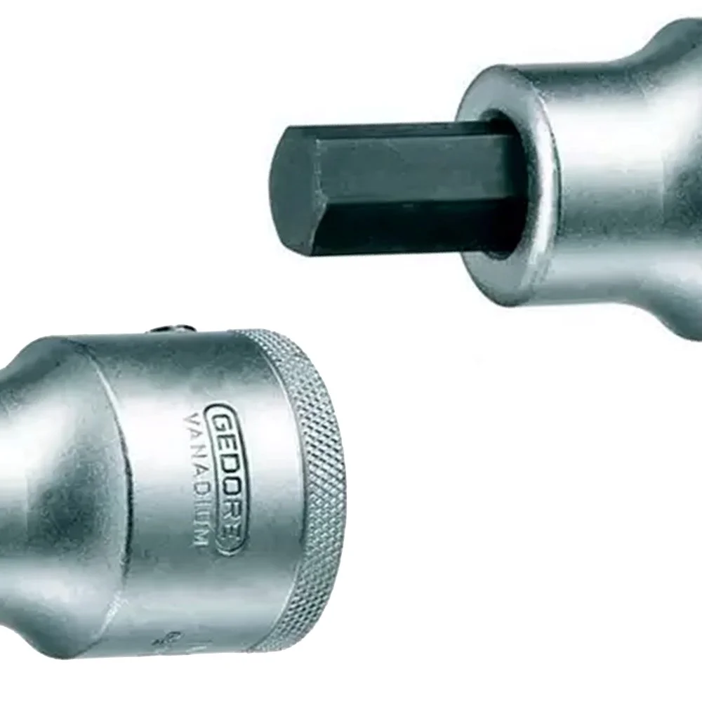 Soquete Ponta Allen Encaixe 1/2" CRV 1/2X3/8" Gedore IN19