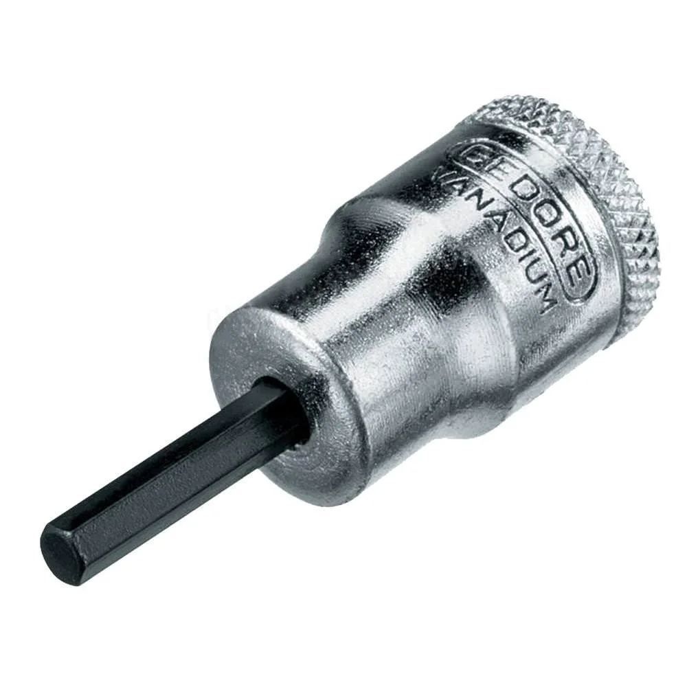 Soquete Ponta Allen Encaixe 1/2" CRV 1/2X7/32" Gedore IN19