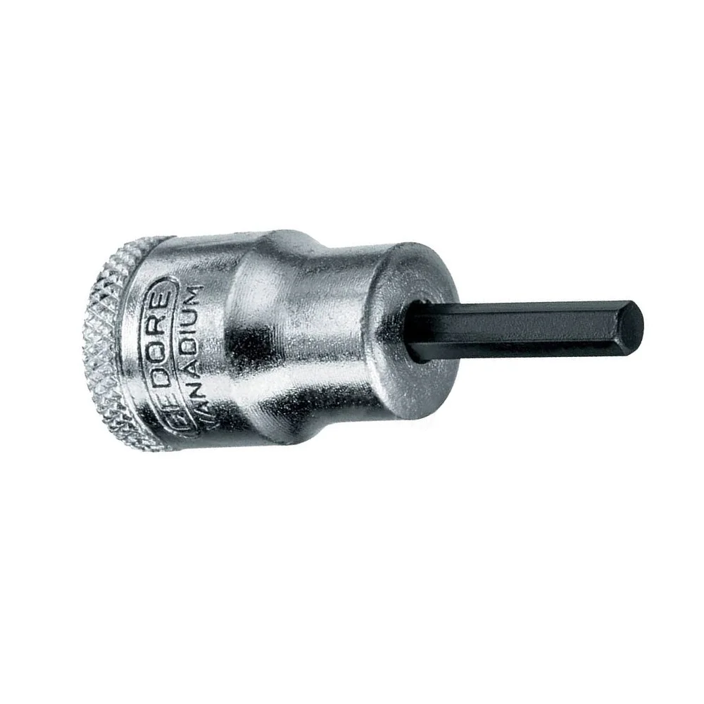 Soquete Ponta Allen Encaixe 1/2" CRV 1/2X7/32" Gedore IN19