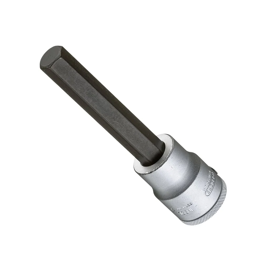 Soquete Ponta Allen Longo Encaixe 1/2" CRV 1/2X7/16" Gedore IN19L