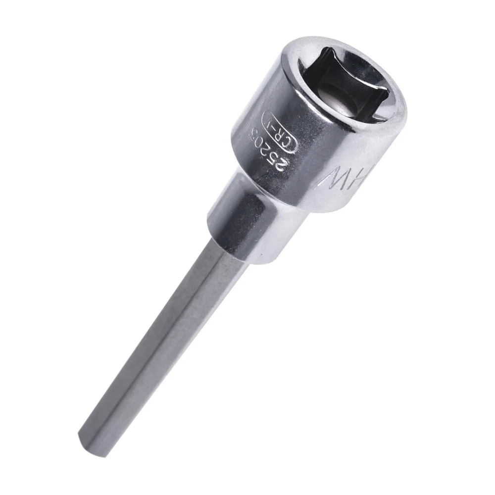 Soquete Ponta Allen Longo Encaixe 1/2" CRV 1/2X7MM Sata ST25204SC