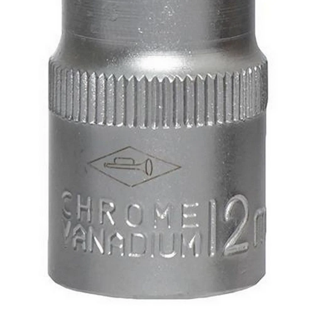 Soquete Ponta Multidentada Encaixe 1/2" CRV 1/2X12MM Corneta 3323012