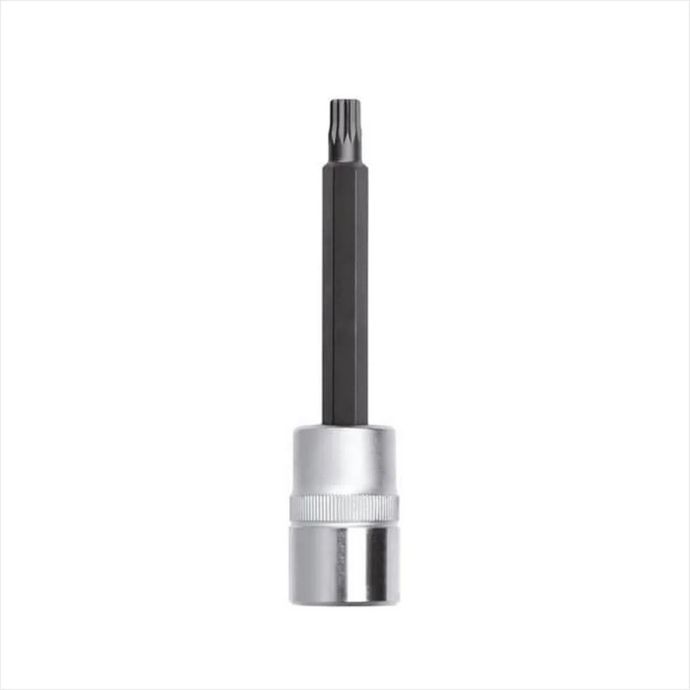 Soquete Ponta Multidentada Longo Encaixe 1/2" CRV 1/2X10MM Gedore Red R62701019
