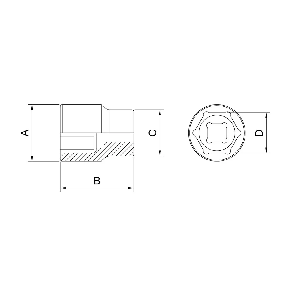 Soquete Sextavado Encaixe 1/2" CRV 1/2X27MM Tramontina Pro 44831/127