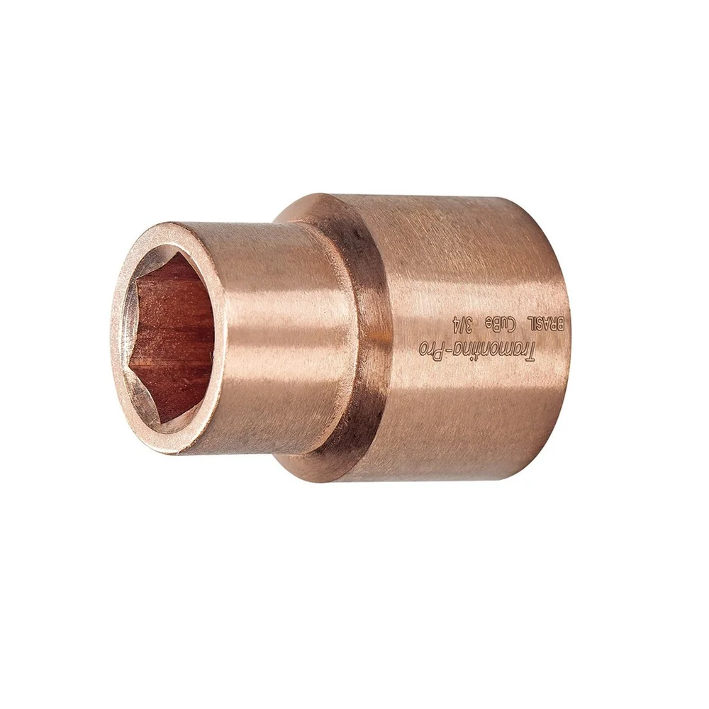 Soquete Sextavado de Cobre Encaixe 3/4" 3/4X27MM Tramontina Pro 44216/027