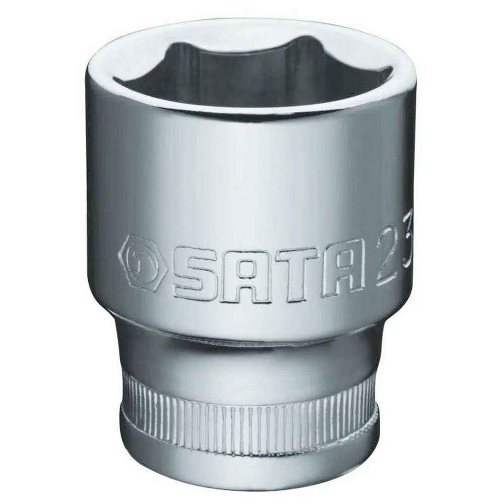 Soquete Sextavado Encaixe 1/2" CRV 1/2X21MM Sata ST13312SC