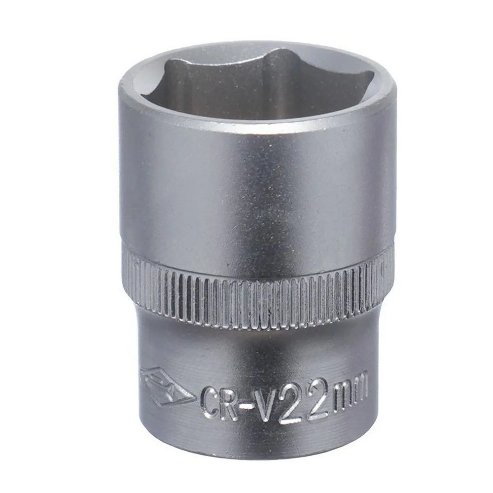 Soquete Sextavado Encaixe 1/2" CRV 1/2X22MM Corneta 3310222