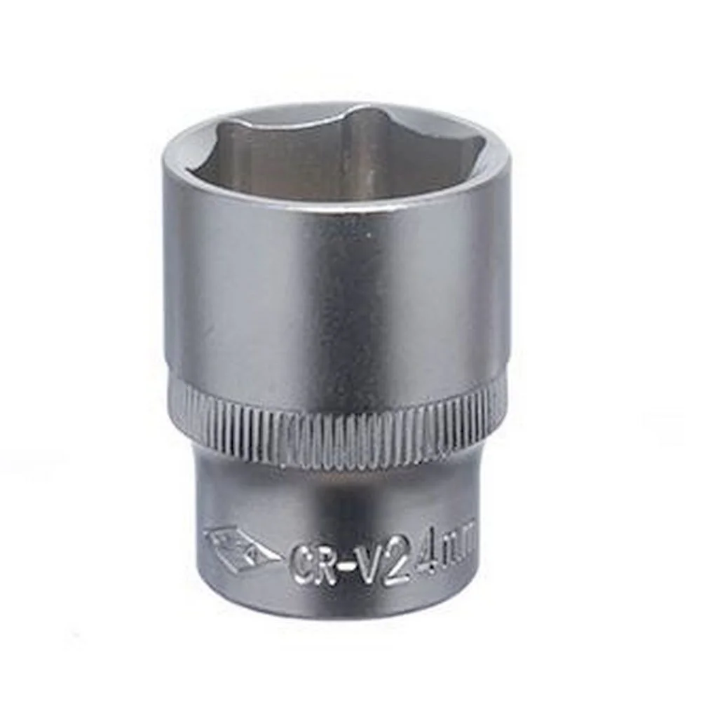 Soquete Sextavado Encaixe 1/2" CRV 1/2X24MM Corneta 3310224