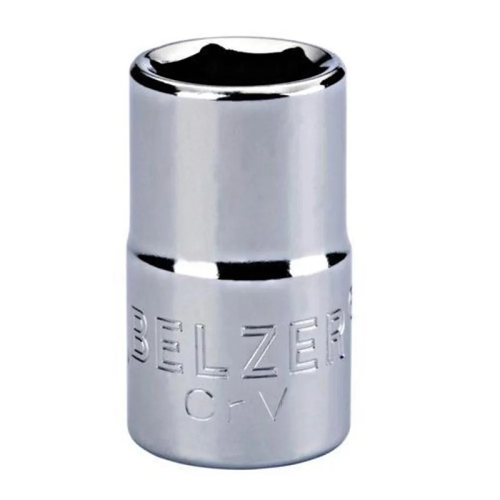 Soquete Sextavado Encaixe 1/2" CRV 1/2X13MM Belzer 205004BX