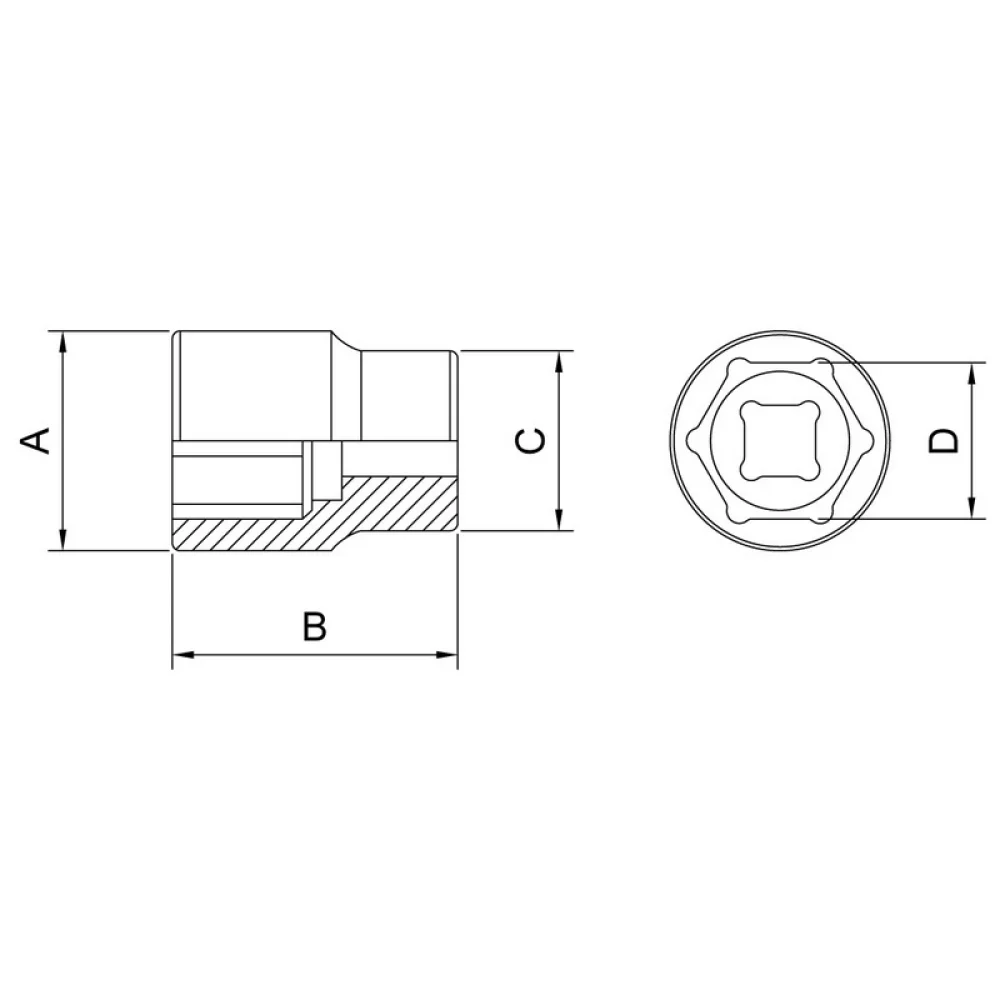 Soquete Sextavado Encaixe 1/2" CRV 1/2X23MM Tramontina Pro 44831/123