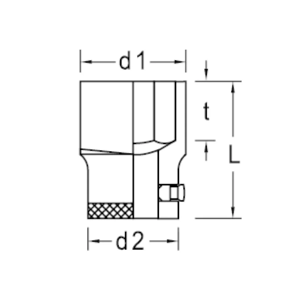 Soquete Sextavado Encaixe 3/8" CRV 3/8X11MM Gedore 30