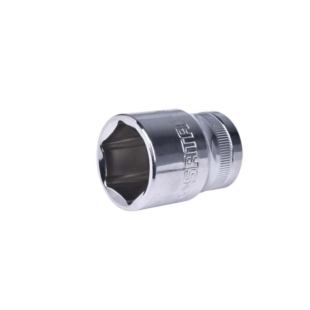 Soquete Sextavado Encaixe 3/8" CRV 3/8X19MM Sata ST12314SC