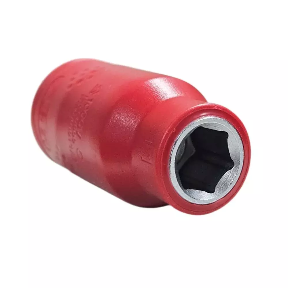 Soquete Sextavado Isolado 1000V VDE Encaixe 1/2" IEC60900 CRV 1/2X11MM Sata ST14011SC