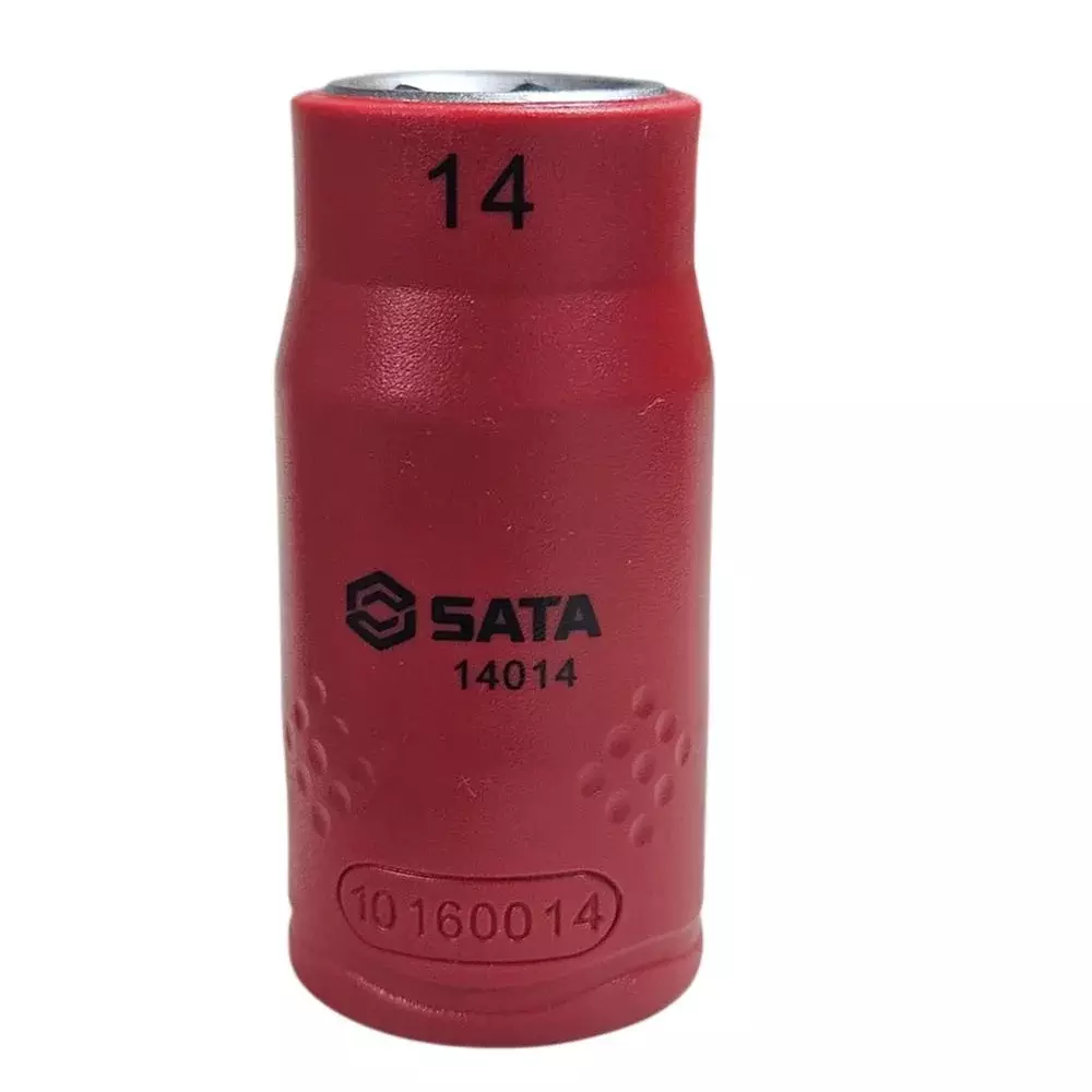 Soquete Sextavado Isolado 1000V VDE Encaixe 1/2" IEC60900 CRV 1/2X14MM Sata ST14014SC