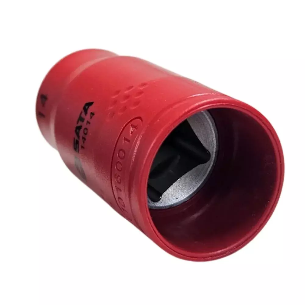 Soquete Sextavado Isolado 1000V VDE Encaixe 1/2" IEC60900 CRV 1/2X14MM Sata ST14014SC