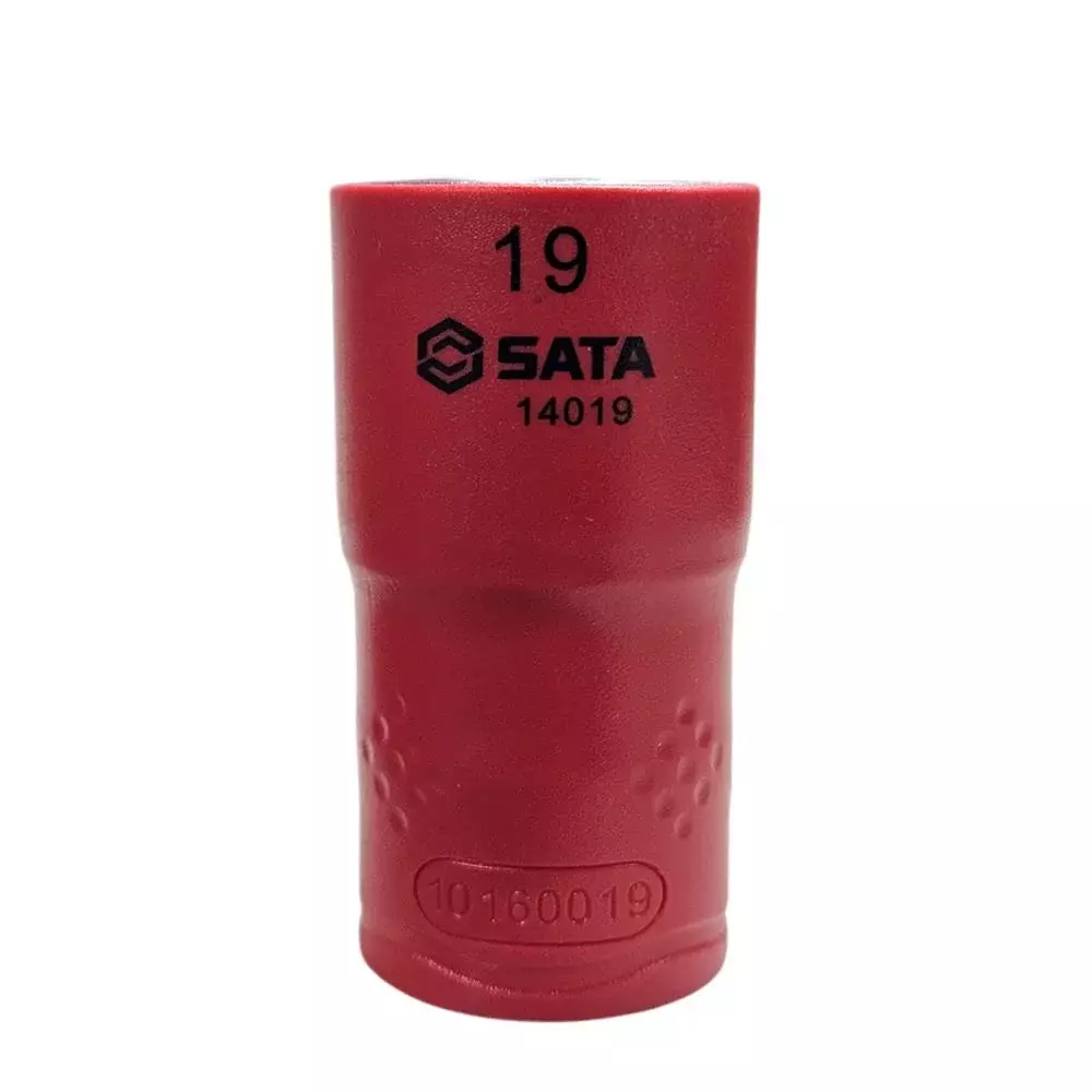 Soquete Sextavado Isolado 1000V VDE Encaixe 1/2" IEC60900 CRV 1/2X19MM Sata ST14019SC