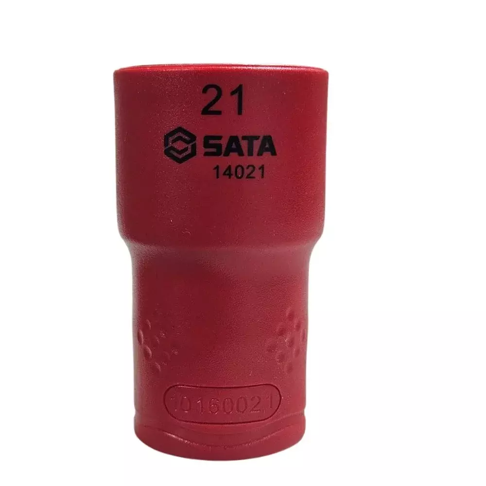 Soquete Sextavado Isolado 1000V VDE Encaixe 1/2" IEC60900 CRV 1/2X21MM Sata ST14021SC