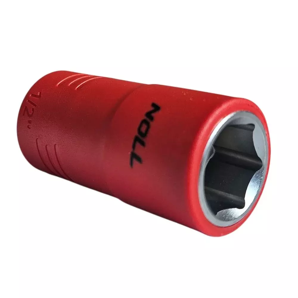 Soquete Sextavado Isolado 1000V VDE Encaixe 1/2" IEC60900 NR10 CRV 1/2X16MM Noll 6800007