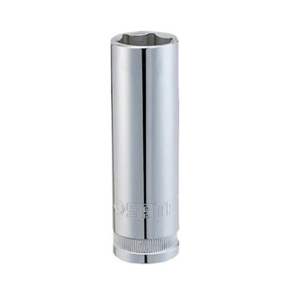Soquete Sextavado Longo Encaixe 1/2" CRV 1/2X10MM Sata ST13401SC